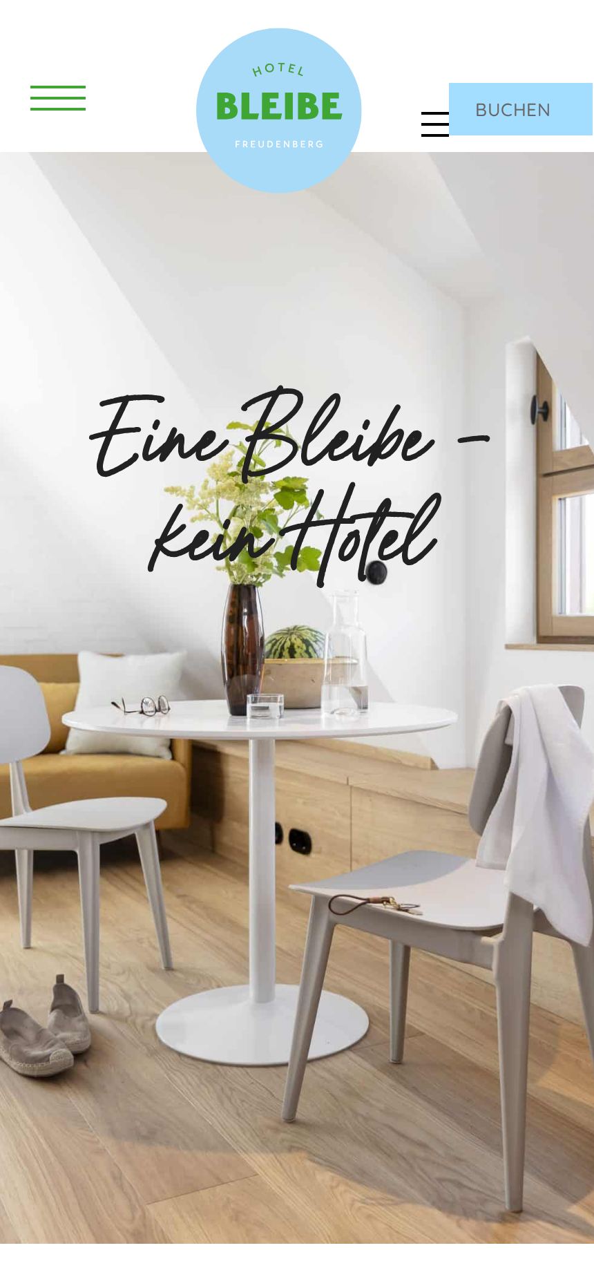Screenshot von Hotel Bleibe
