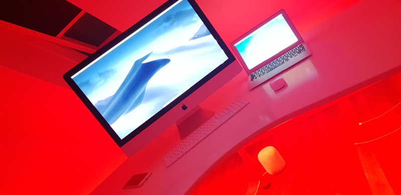 Apple-Arbeitsplatz im methodfive Studio